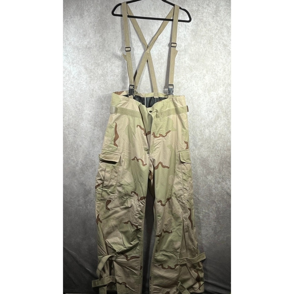 USGI Overgarment Chemical Protective NFR Pants Mens Medium Tan Green Camouflage